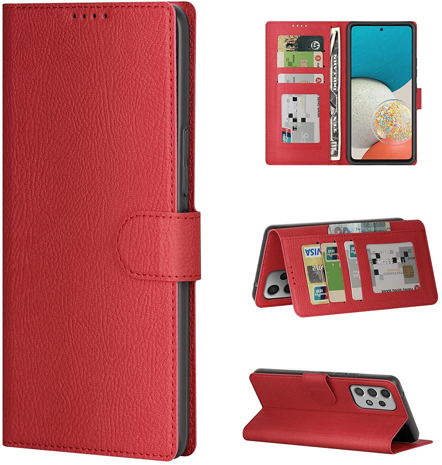 Leather Folio Wallet Case for Samsung Galaxy A53 5G Leather Folio Wallet Case for Samsung Galaxy A53 5G
